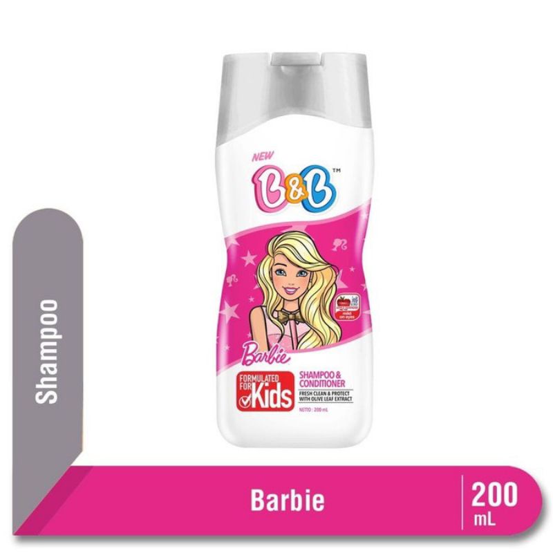 B&amp;B Shampo &amp; conditioner Barbie 200ml