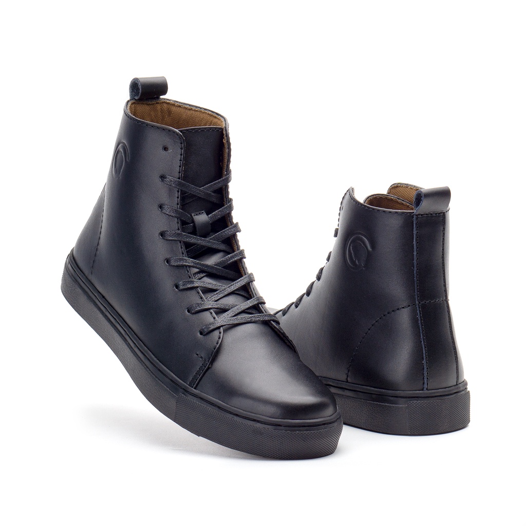 MAGNUS FULL BLACK (KULIT ASLI) |ManNeedMe x Greata| Sepatu Boots Pria ORIGINAL