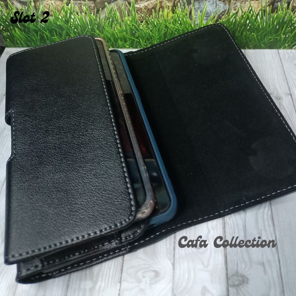 DOMPET HP PINGGANG HORIZONTAL 1 SLOT &amp; 2 SLOT UKURAN 6'5 INCHI / SARUNG HP PINGGANG TIDUR 1 &amp; 2 RUANG / DOMPET HP PINGGANG PRIA MODEL TIDUR