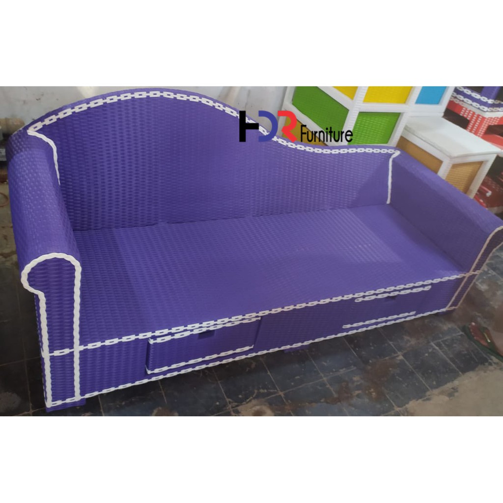 Kursi sofa santai model lige rotan sintetis || Best seller