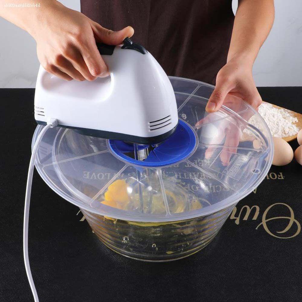 [Elegan] Egg Bowl Cover Anti Splash Kreatif Kocokan Telur Gadget Dapur Baking Panci Anti Tumpah