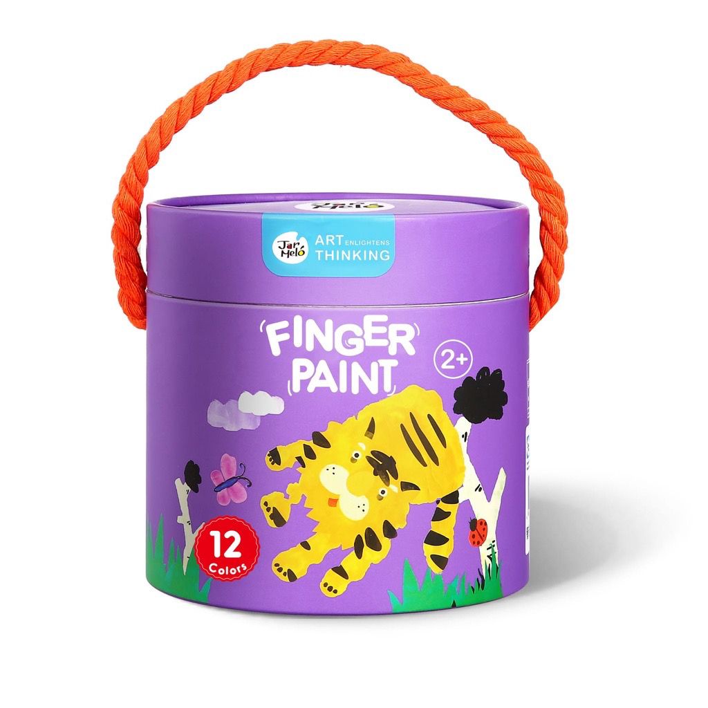 

Joan Miro Finger Paint Set 12 Colours| Jar Melo Non-Toxic Finger Paint Mainan Anak Indotama
