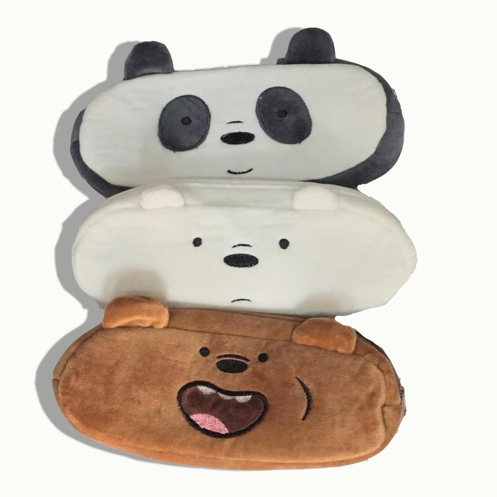 

Vf6Code TEMPAT PENSIL WE BARE BEARS PLUSHY KAIN BULU BONEKA LEMBUT KOTAK PENSIL GRIZZLY ICE BEAR PAN