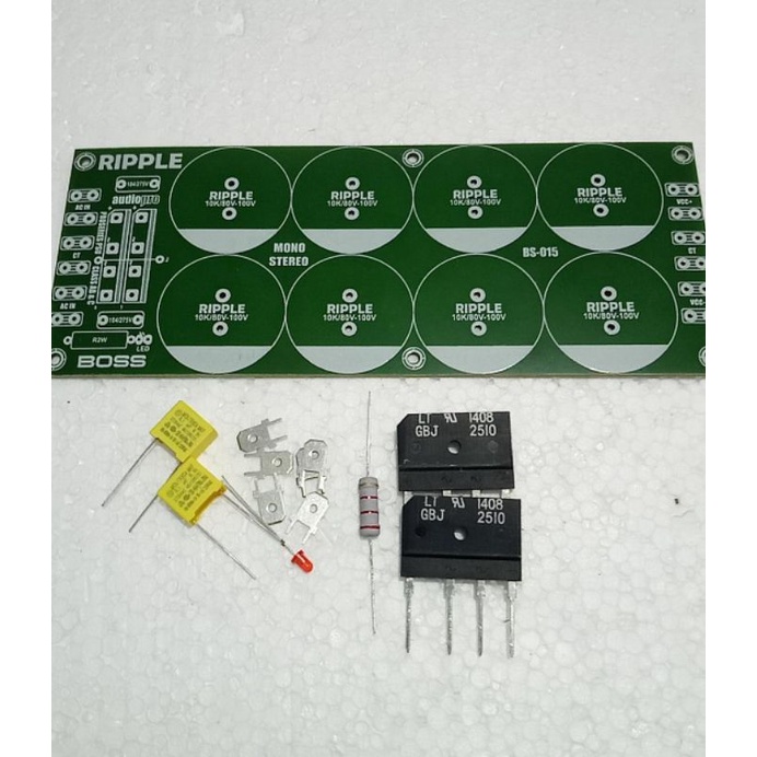Pcb psu 8elco plus komponen pilihan