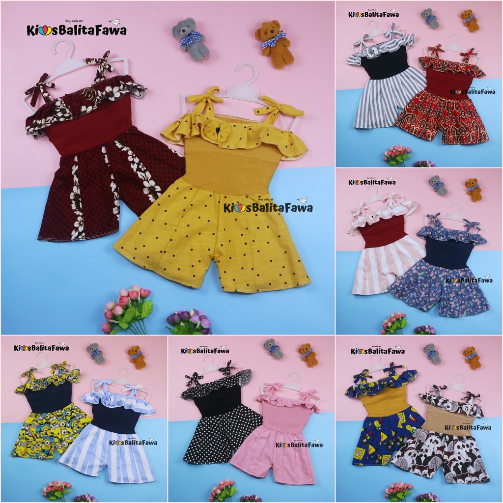 Jumpsuit Sweety uk Bayi 3-12 Bulan / Overall Kensi Baby Cewek Baju Anak Perempuan Adem Born Import