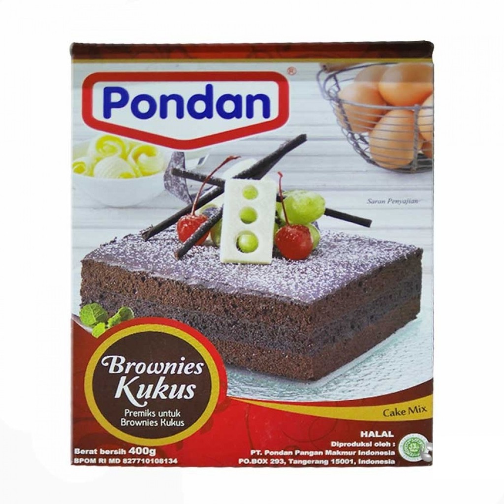 Pondan Brownies Kukus 400gr