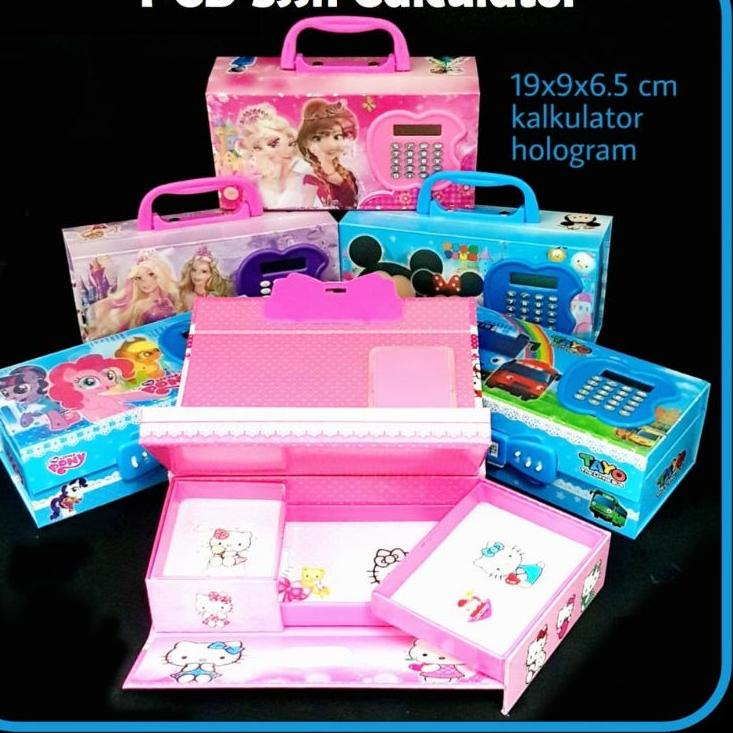 

☍Big Sale★ +FREE BUBLE WRAP TEMPAT KOTAK PENSIL KODE 3D LAMPU LED 3 susun 3 MODE NYALA/ KALKULATOR 95 ☍