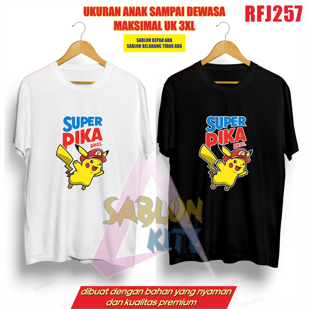 MURAH!!! KAOS KEREN ANIME SUPER PIKA RFJ257