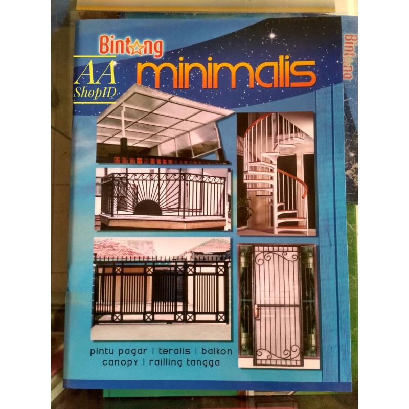 buku katalog album tralis Bintang minimalis buku besar