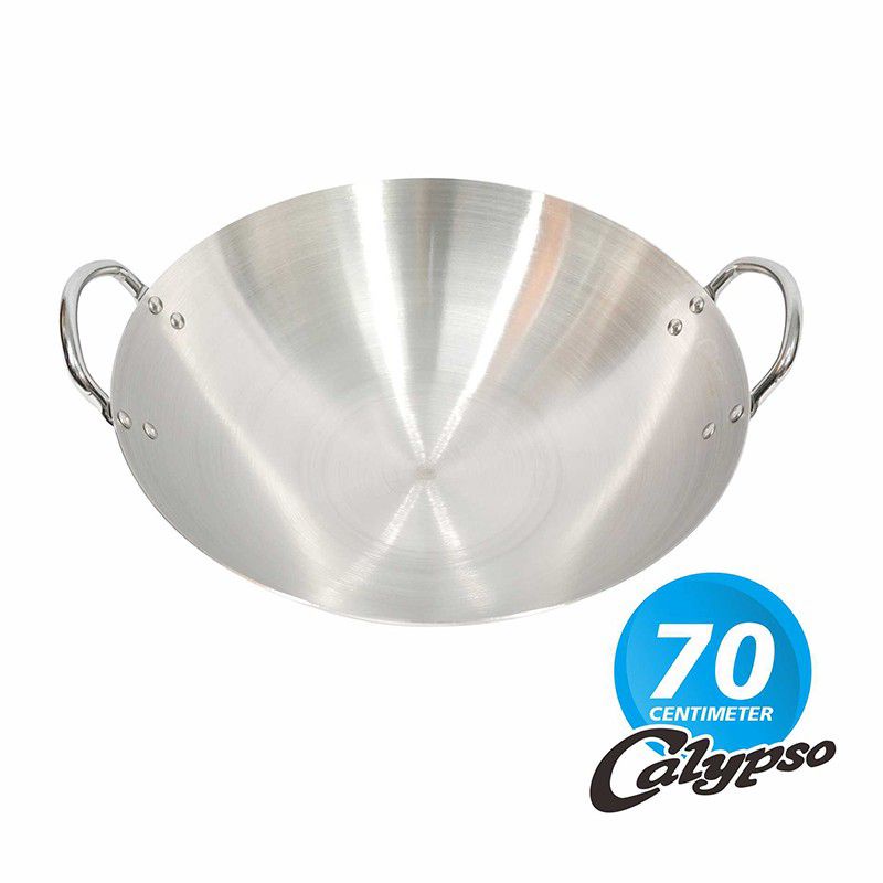 Calypso Wajan Kuali (JUMBO)BESAR 70 cm Penggorengan Stainless Steel Ukuran 70cm