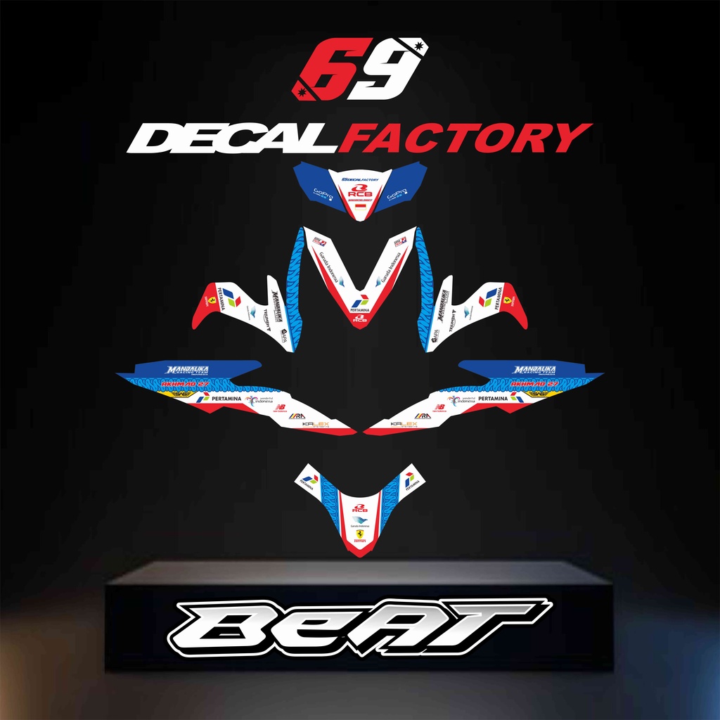 CUSTOM DECAL BEAT ESP  2017-2019 MANDALIKA RACING TEAM