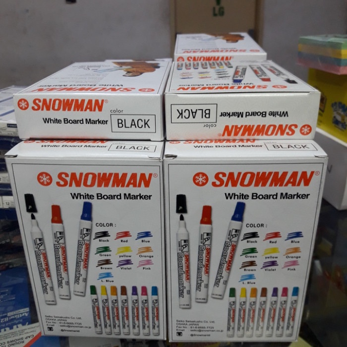 

Sale Spidol Snowman Whiteboard Bg 12 Black Original (1Losin) Sale!!!
