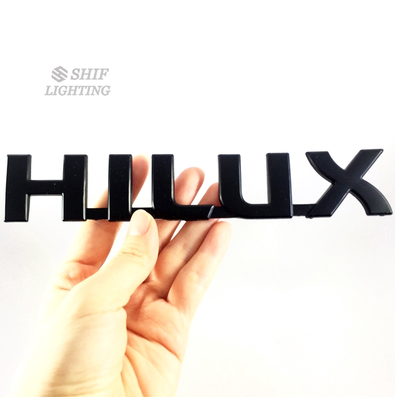 1pc Stiker Emblem Logo HILUX Bahan ABS Krom Untuk Bagasi Belakang Mobil Toyota