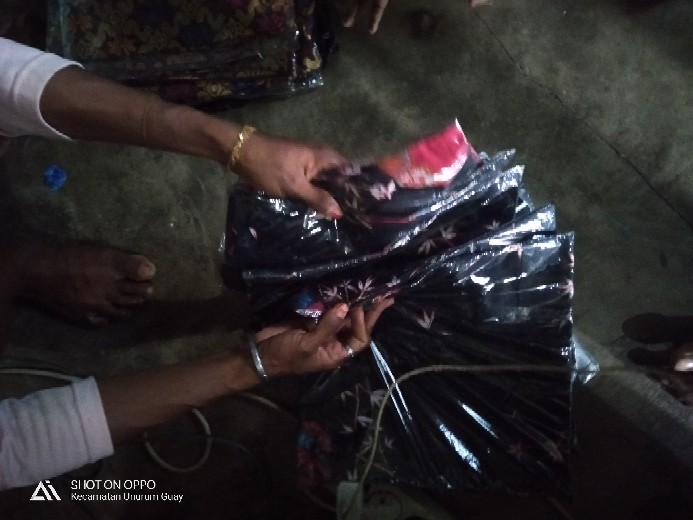 Batik Couple Keluarga Sania Ruffle Ori Ndoro Jowi Dnt Kipas