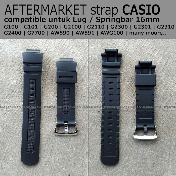 Strap CASIO GSHOCK Aftermarket Band AW590 Band AW591 Band G100 Band G101 Band G314 Band G2110 G2900