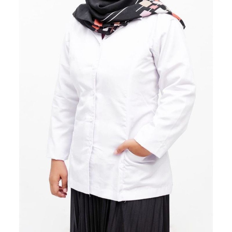 BAJU PUTIH DINAS ATASAN WANITA PUTIH /BAJU PNS /ASN/GURU/PPL/PDH/PERAWAT