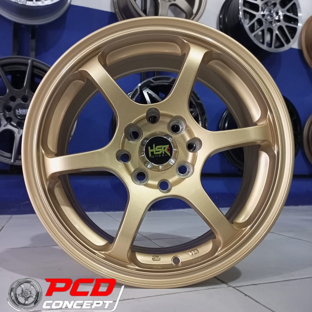 VELG MOBIL RACING MURAH TIPE HSR MISAKI R15 UNTK SIRION,JAZZ,AGYA,CALYA DLL