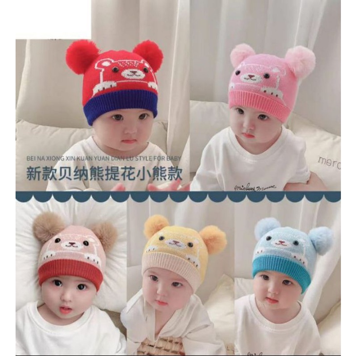 BISA COD topi bayi rajut/topi rajut import/kupluk rajut import/topi anak impor/kupluk bayi/topi bayi