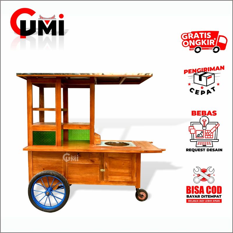 Gerobak Jualan Bakmi Jawa - Gerobak Nasi Goreng & Bakmi Jawa Murah | Rombong Bakmi Jawa Berkualitas