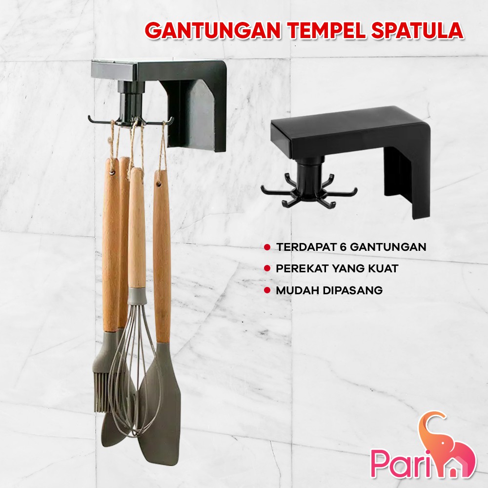 PARIM gantungan tempel spatula / alat dapur / multifunctional shelf BERMEREK YK DESIGN YK-215