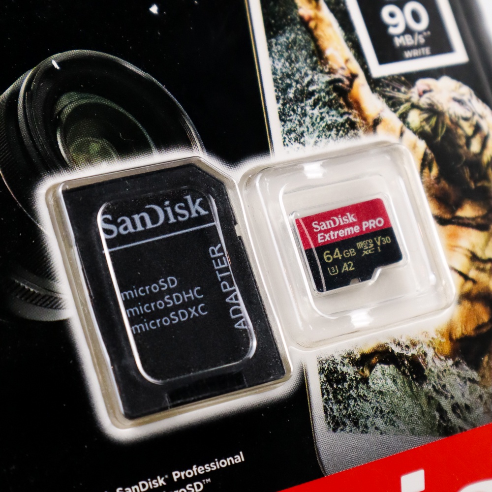 SanDisk MicroSDXC Extreme Pro V30 A2 U3 4K (200MB/s) 64GB-SDSQXCU-064G