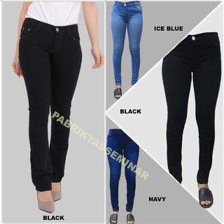  celana  jeans  wanita  jeans  panjang jeans  wanita  navy  