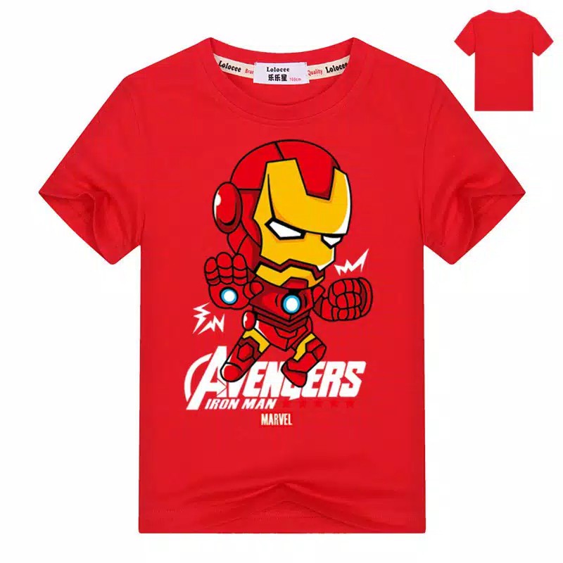 KOAS BAJU ANAK IRON MAN / KAOS DISTRO IRON MAN