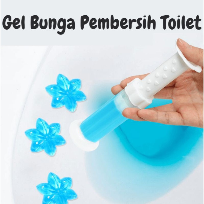 Gel Penghilang Bau Toilet Bentuk Bunga Pencet Praktis