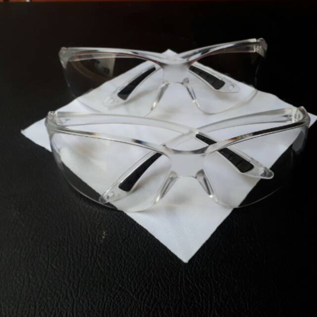 Kacamata Sport Safety Bening Transparan