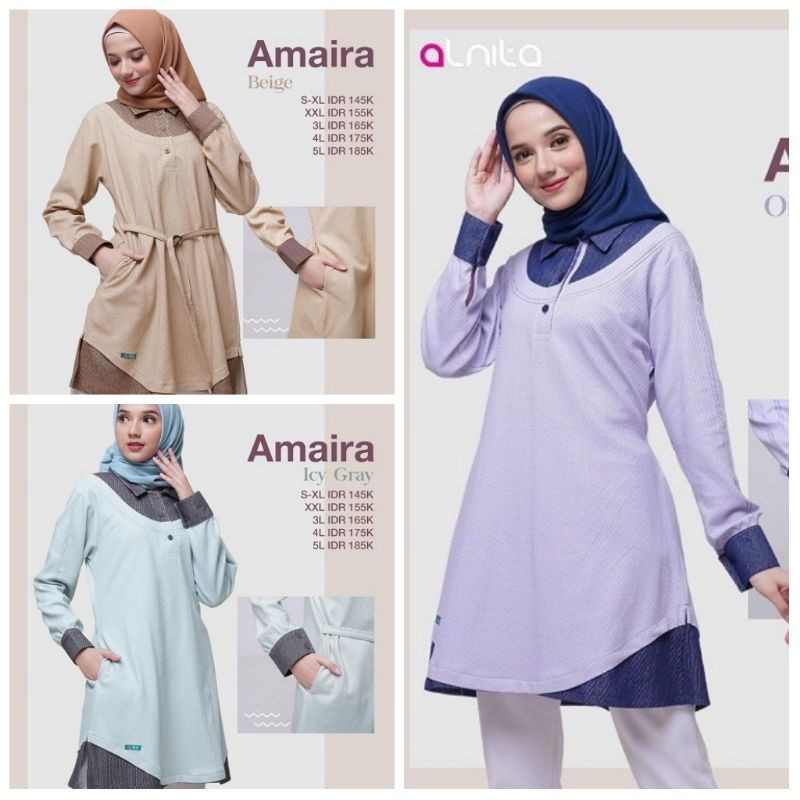Tunik kaos Alnita Amaira/ Discon 15%