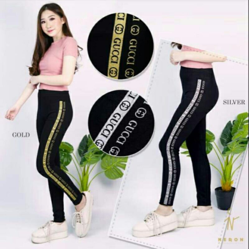 Legging panjang import /celana legging wanita gucci /legging sport gym wanita