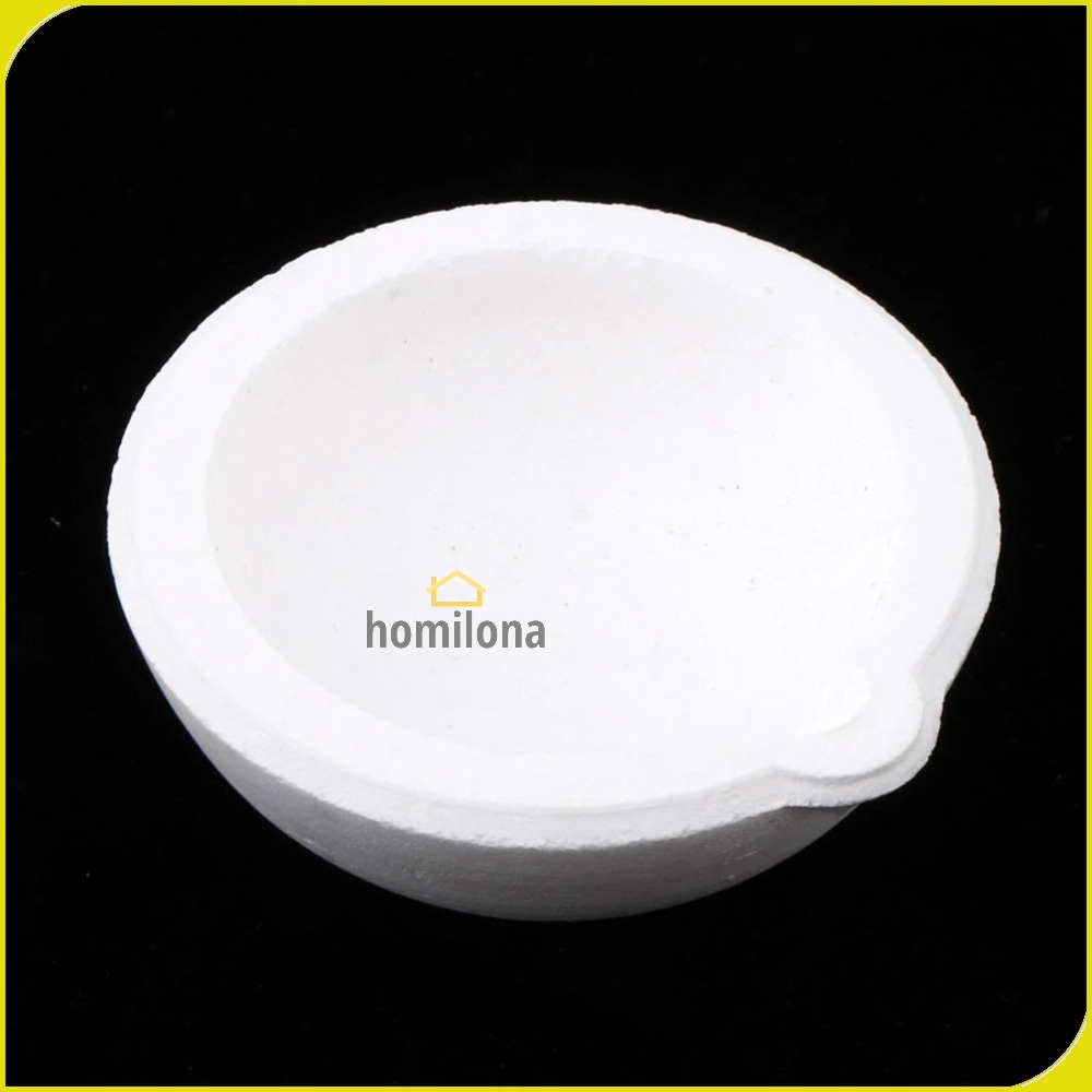 Wadah Leleh Perkakas High Temperature Quartz Silica Melting Dish Bowl Pot - Segolike SG22 - White