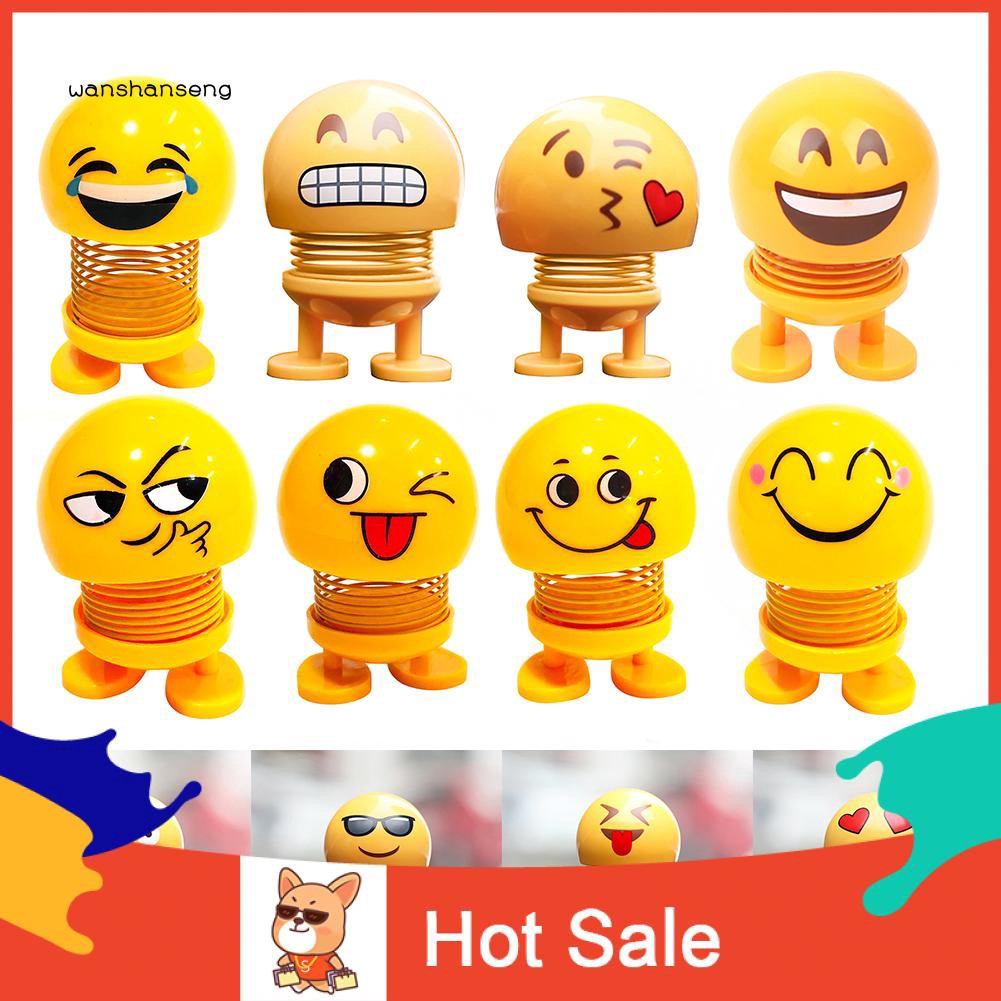 Kepala Boneka Kartun Emoji Lucu Untuk Dashboard Mobil Shopee