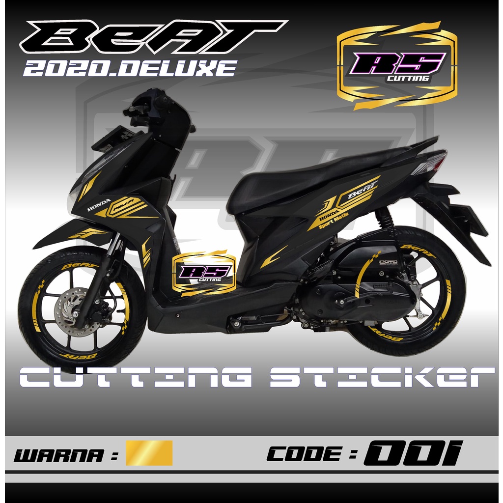 RYA Cutting Sticker Beat Deluxe & Velg Beat - List Variasi motor Beat aksesoris Motor Beat Deluxe St