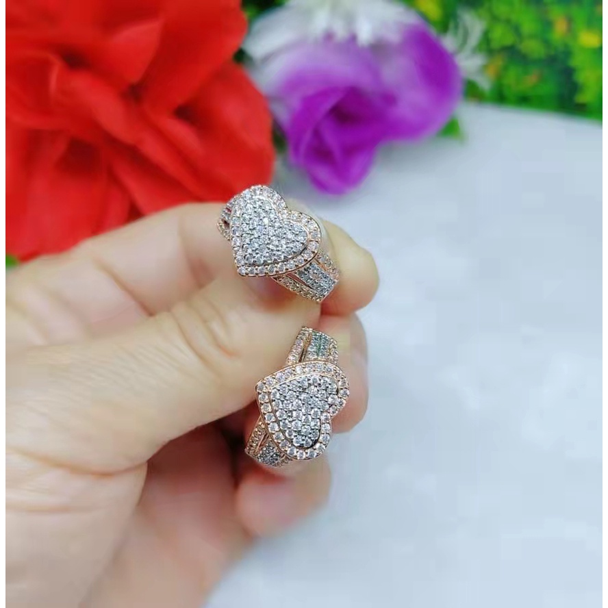 Cincin Kombinasi Permata Lapis Emas Perhiasan B66-69