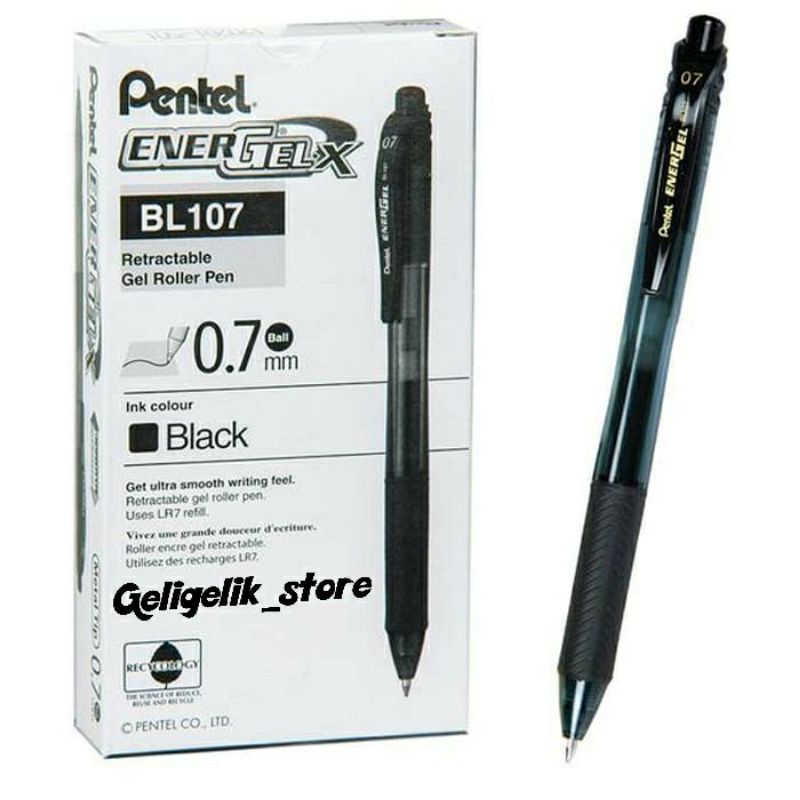 

PENTEL PULPEN ENERGEL 0.7 MM BL107 / BALLPEN GEL / PEN GEL / PENA GEL 0.7 MM