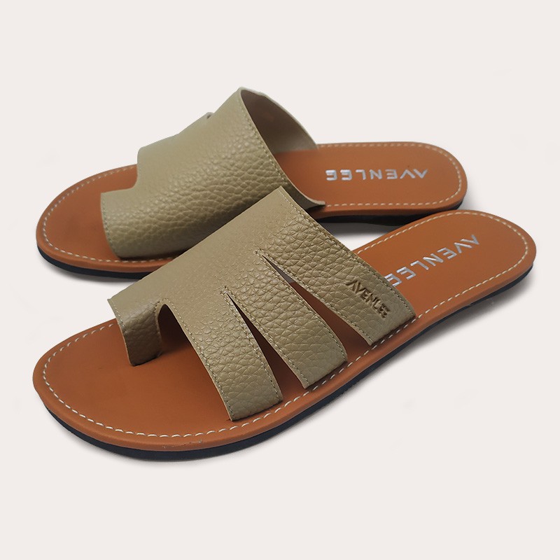 Sandal Wanita Jepit Jempol Papirut Motif Kulit Jeruk Sol Karet Anti Licin Avenlee Iris-3