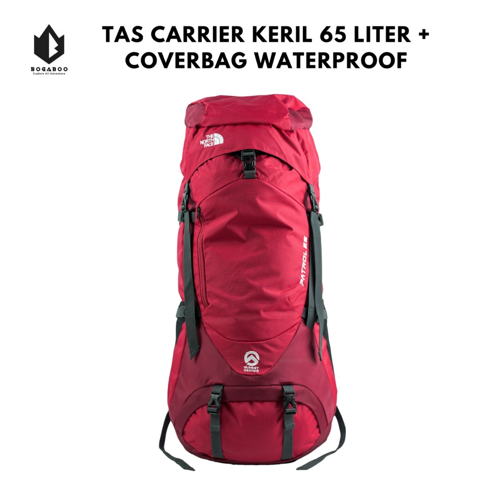 Carrier Patrol 65L - Tas Carrier Double Frame + Cover Bag