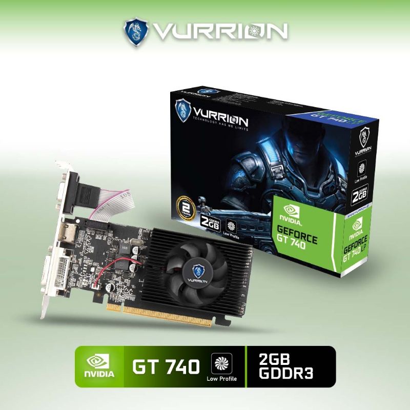 VGA AGS VURRION NVIDIA GT740 LP 2GB DDR3 128bit REAL CAPACITY