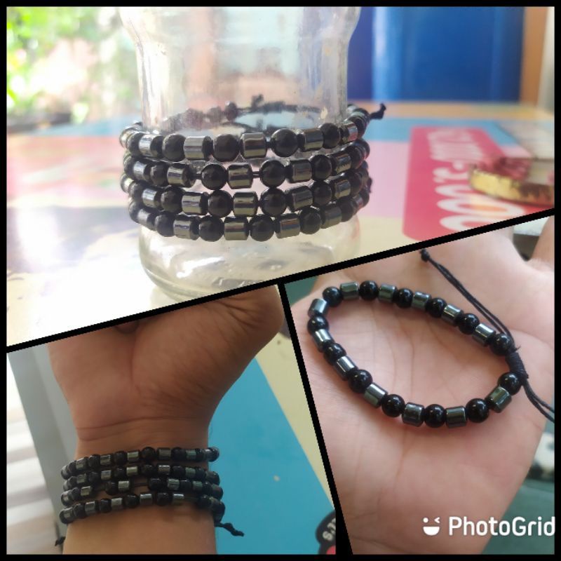 Gelang model etnis warna hitam bagus