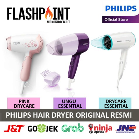 PHILIPS DRYCARE ESSENTIAL CARE HAIR DRYER PENGERING RAMBUT
