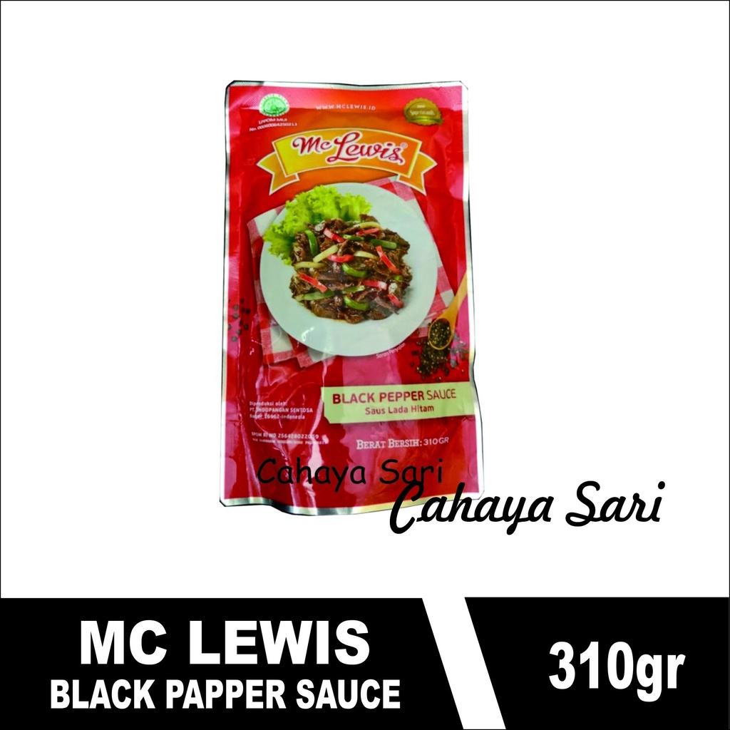 

MC LEWIS BLACKPAPPER SAUCE - 310GR