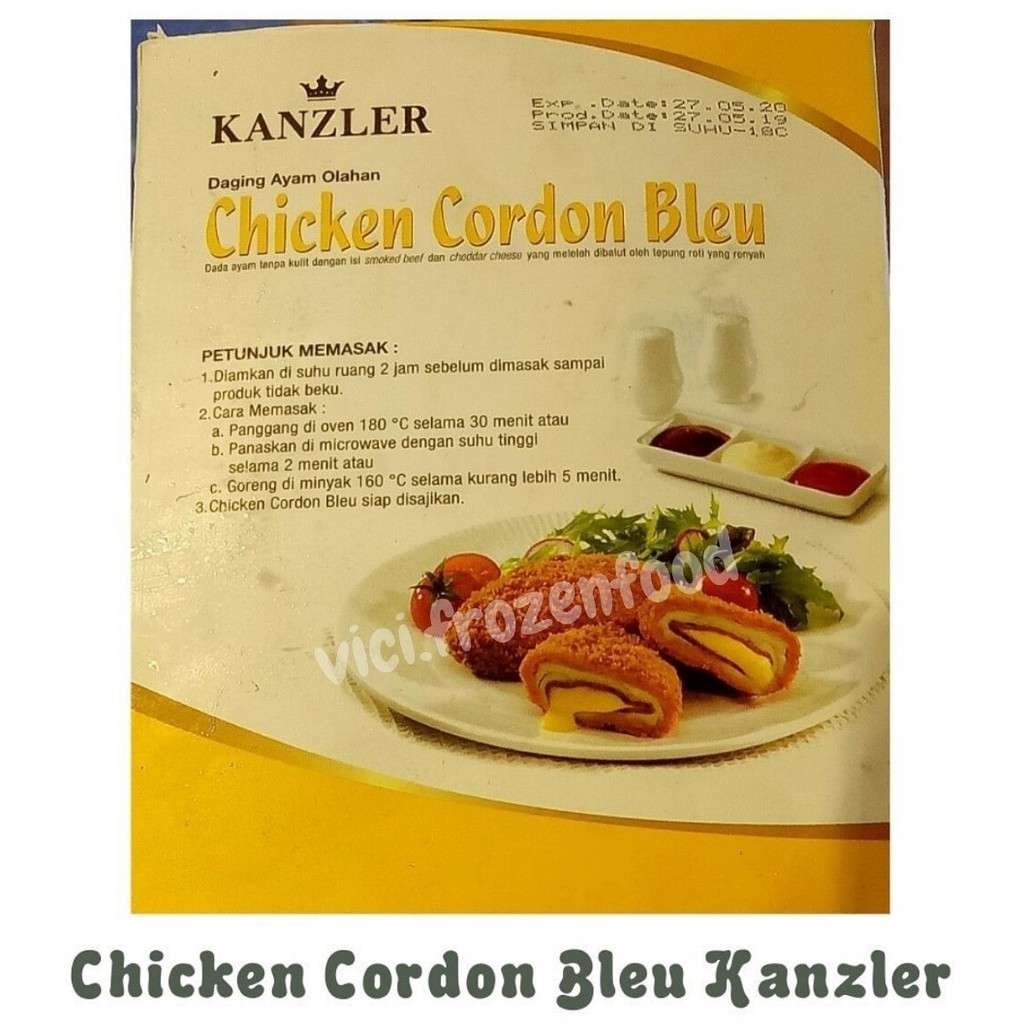 Chicken Cordon Bleu Kanzler Shopee Indonesia