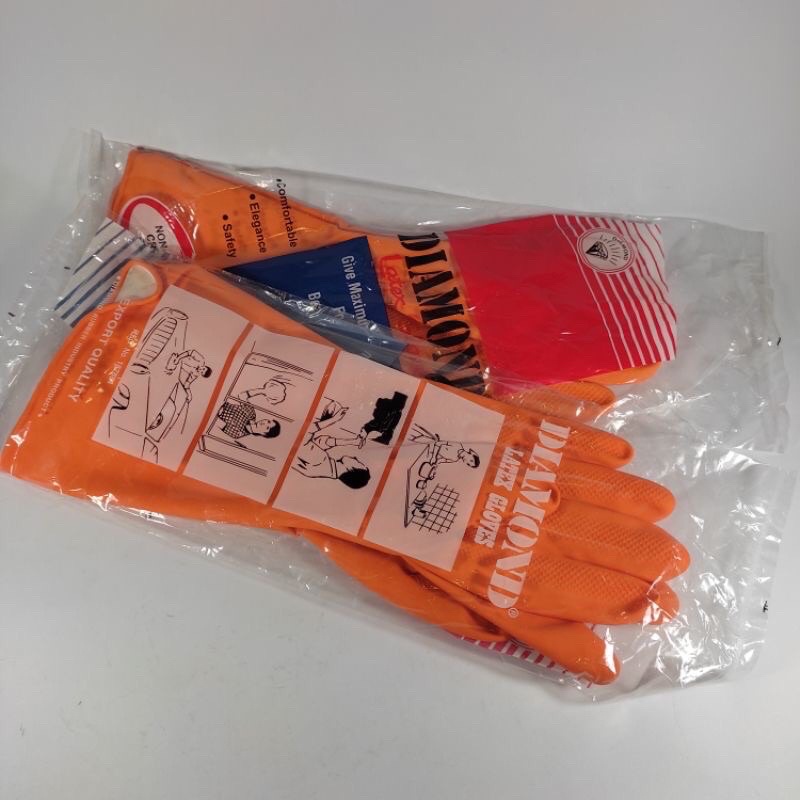 SARUNG TANGAN KARET DIAMOND-SARUNG TANGAN LATEX DIAMOND