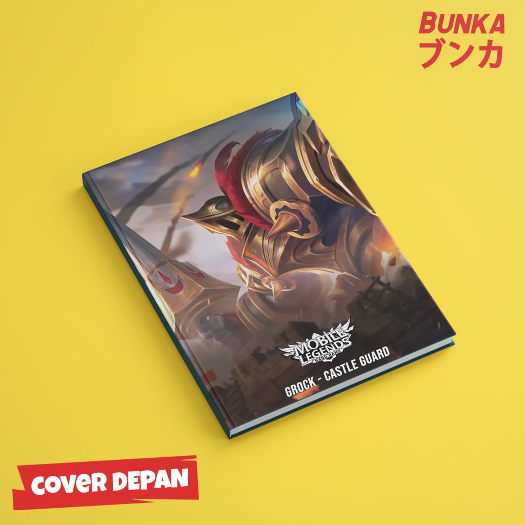 

Notebook Mobile legends Grock Castle Guard Hardocover A5 Buku tulis catatan Notes Agenda planner Jurnal