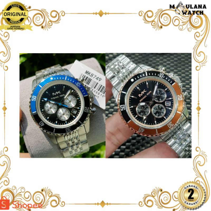 JAM TANGAN PRIA WANITA | RANTAI | KULIT | KARET | MURAH | PRIA MICHAEL KORS MK8749 MK8725 ORIGINAL