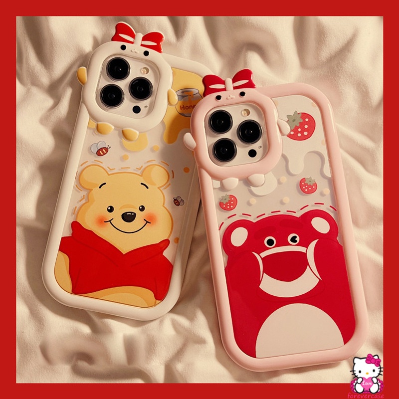 Soft Case TPU Motif Kartun Winnie the Pooh 3D Untuk IPhone XR 13 12 11 Pro MAX 6 6S 7 8 Plus X XS MAX SE 2020