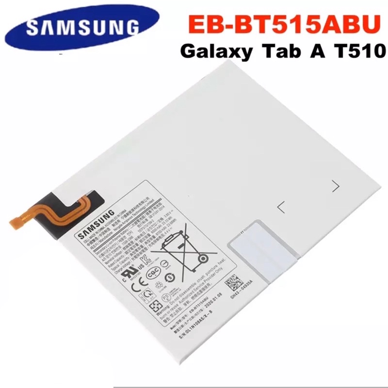 BATRE - BATRAI - BATERAI TABLET SAMSUNG TAB T515/T510/TAB A 10.1 2019/EB-BT515ABU ORIGINAL 100%