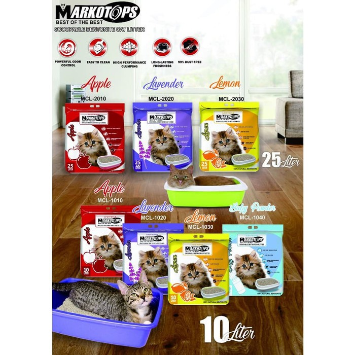 PASIR MARKOTOP 10L Cat Litter Pasir Kucing 10liter