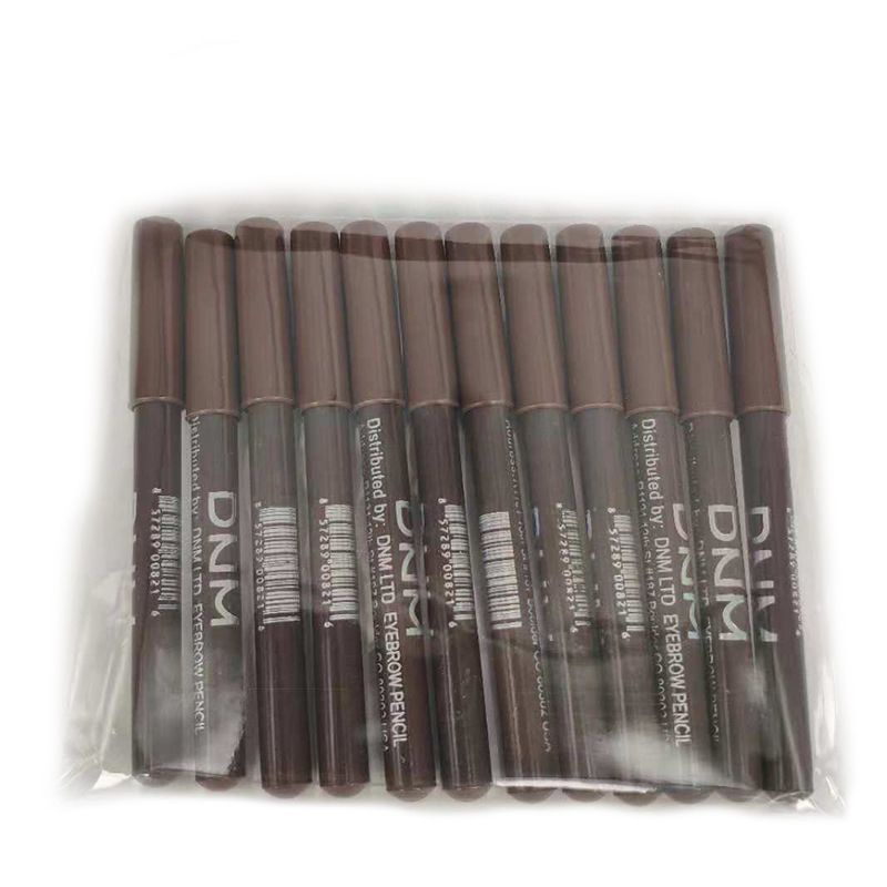 Wood Pensil Alis /eyebrow pencil DNM Tahan air dan Tahan lama Hitam dan Coklat